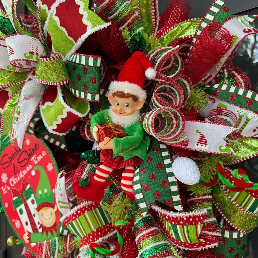 Elf Christmas Wreath